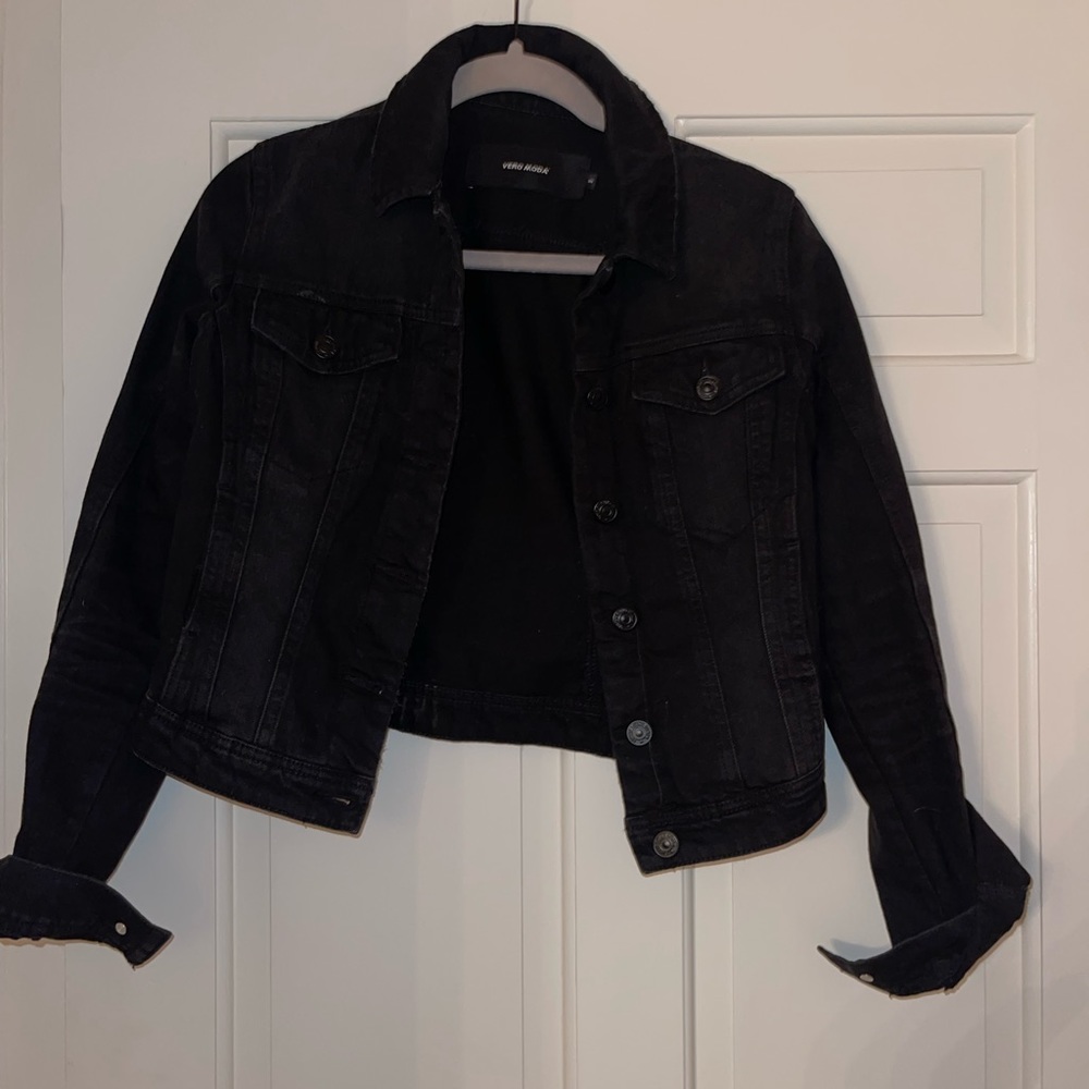 black denim jacket